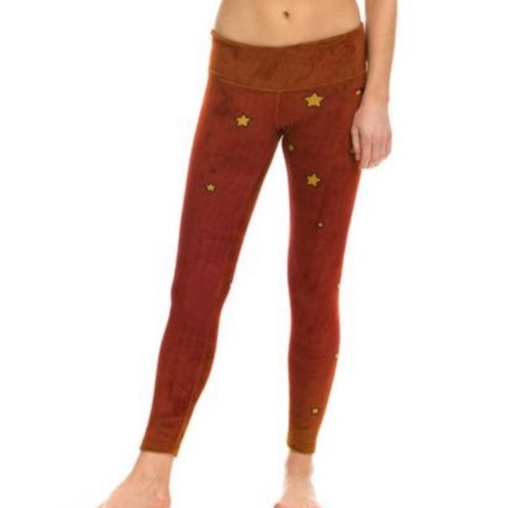 Aviator Nation Velour Galaxy Leggings - XS